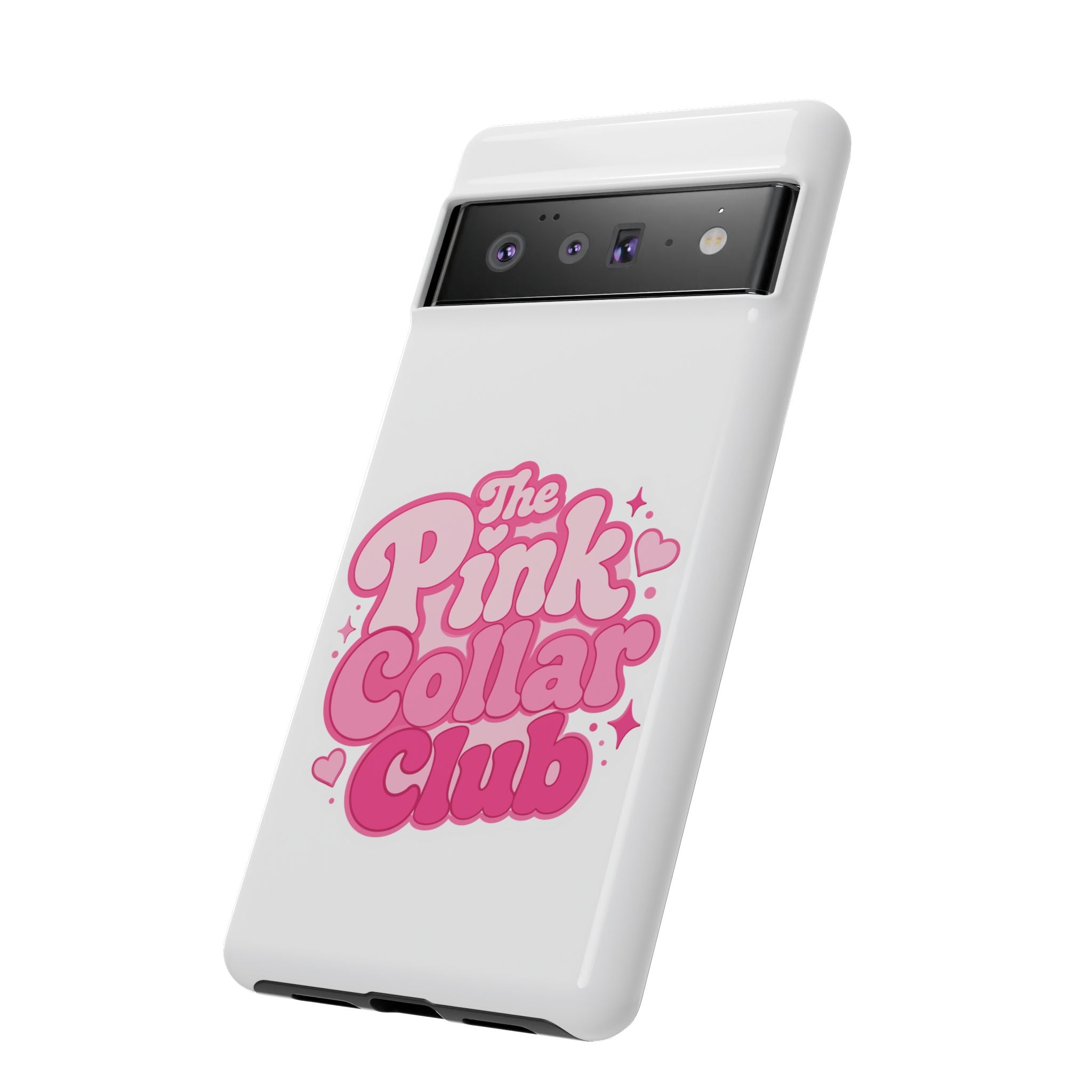 The Pink Collar Club Phone Case — Google Pixel Cute Retro Pink Graphic Tough Case