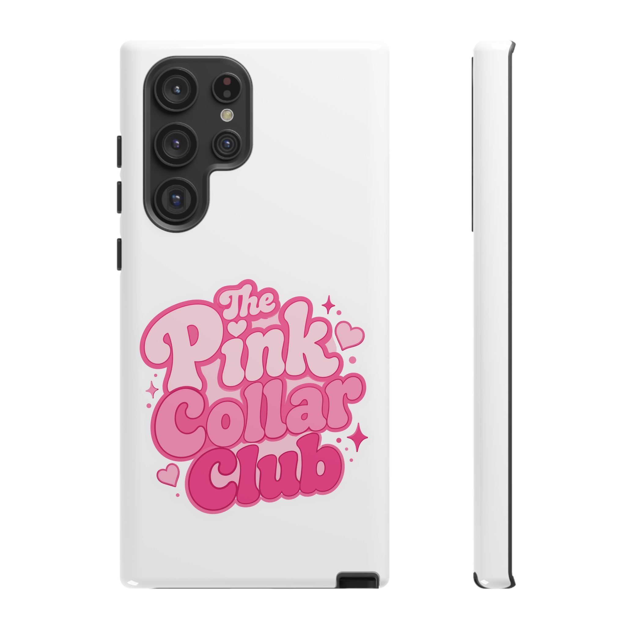 The Pink Collar Club Phone Case — Samsung Galaxy Cute Retro Pink Graphic Tough Case