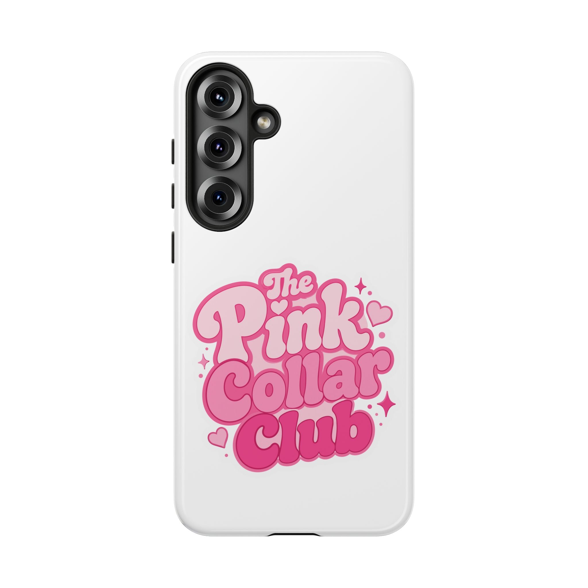 The Pink Collar Club Phone Case — Samsung Galaxy Cute Retro Pink Graphic Tough Case