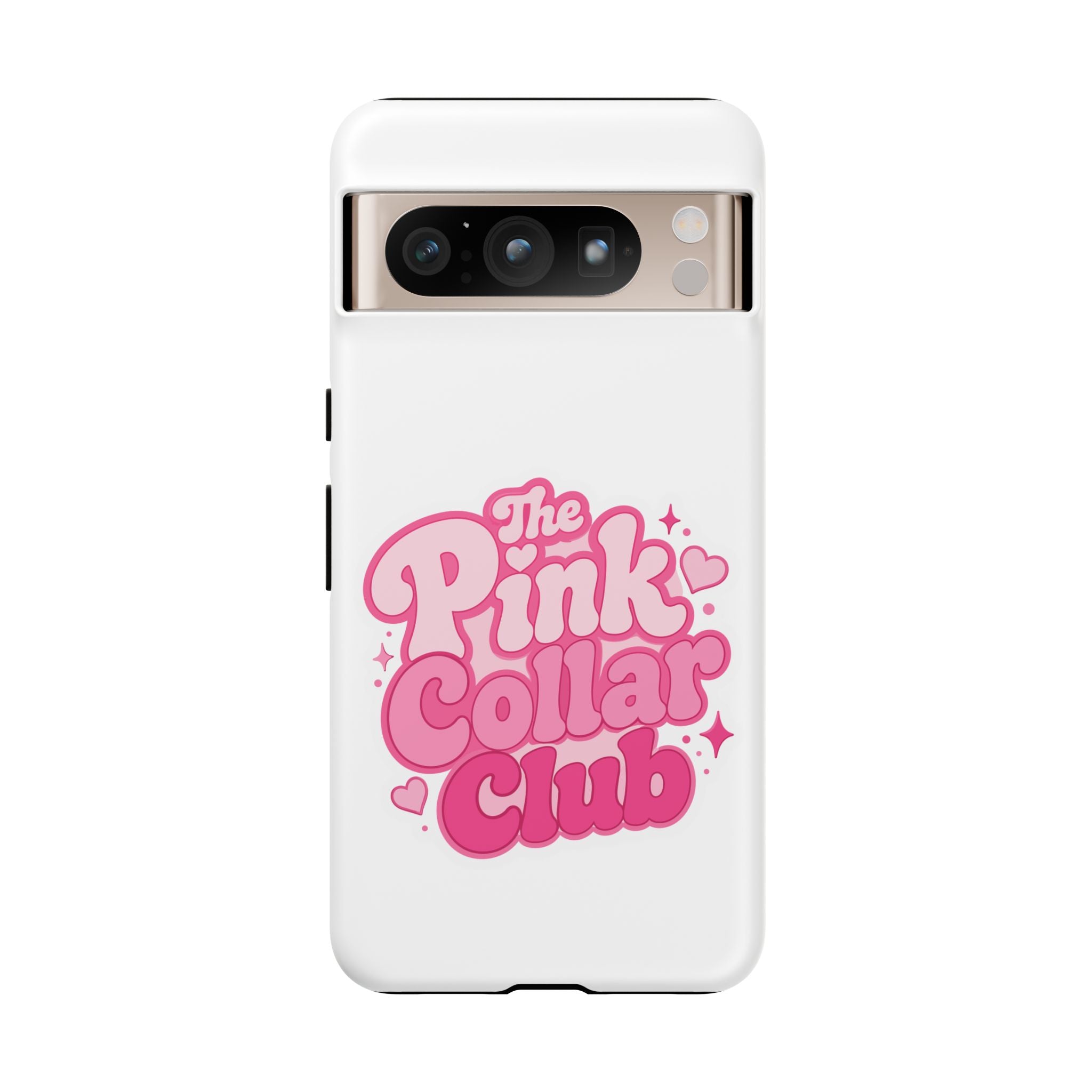 The Pink Collar Club Phone Case — Google Pixel Cute Retro Pink Graphic Tough Case