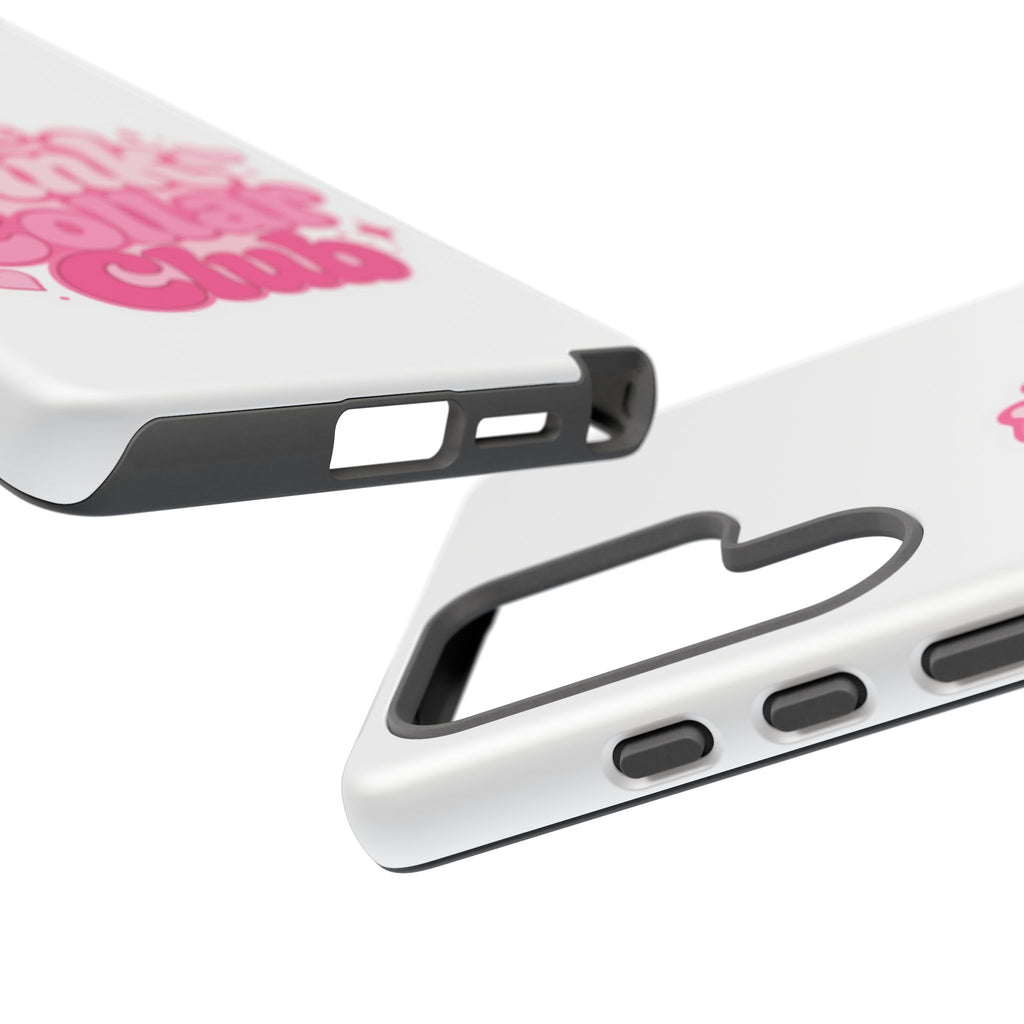 The Pink Collar Club Phone Case — Samsung Galaxy Cute Retro Pink Graphic Tough Case