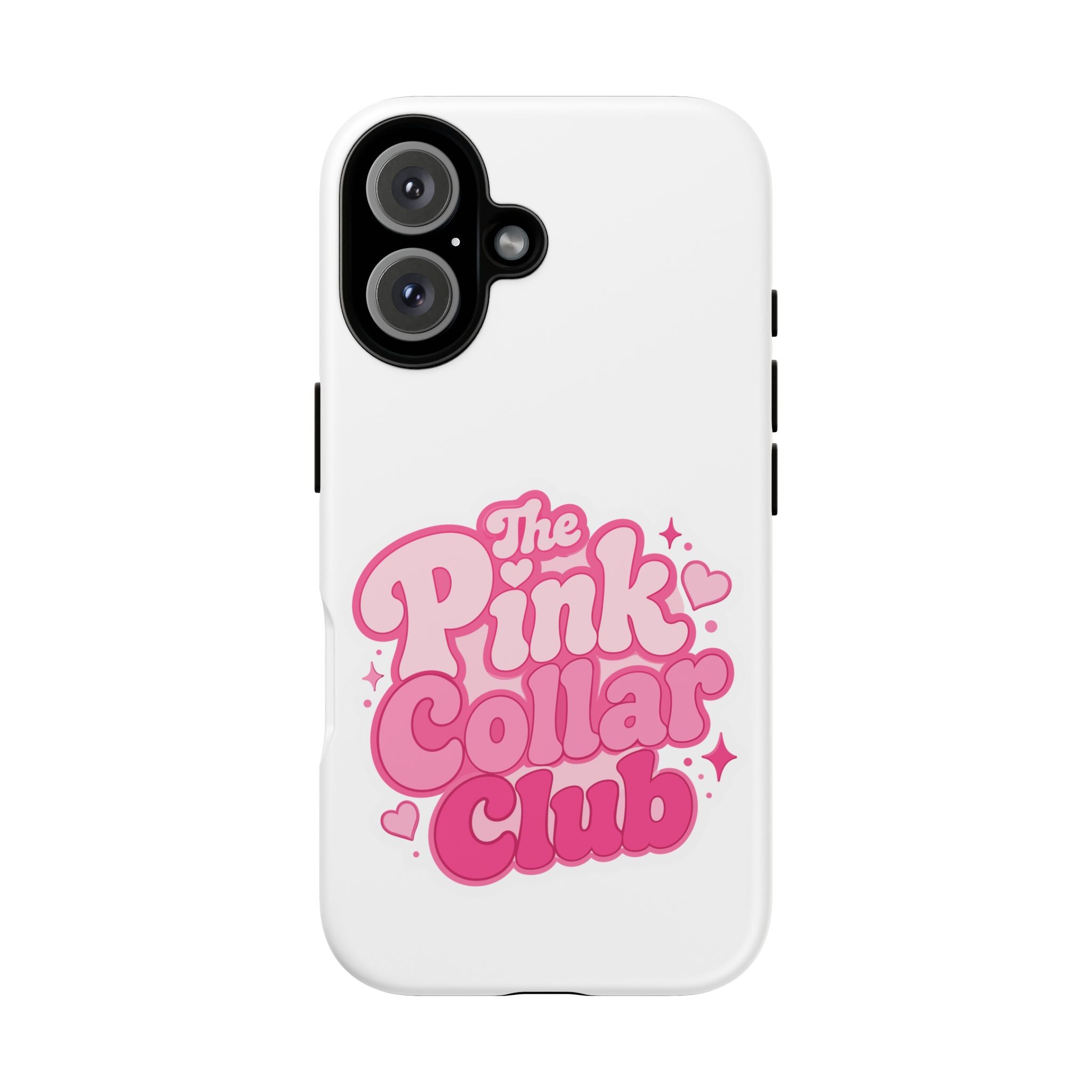 The Pink Collar Club Phone Case — iPhone Cute Retro Pink Graphic Tough Case