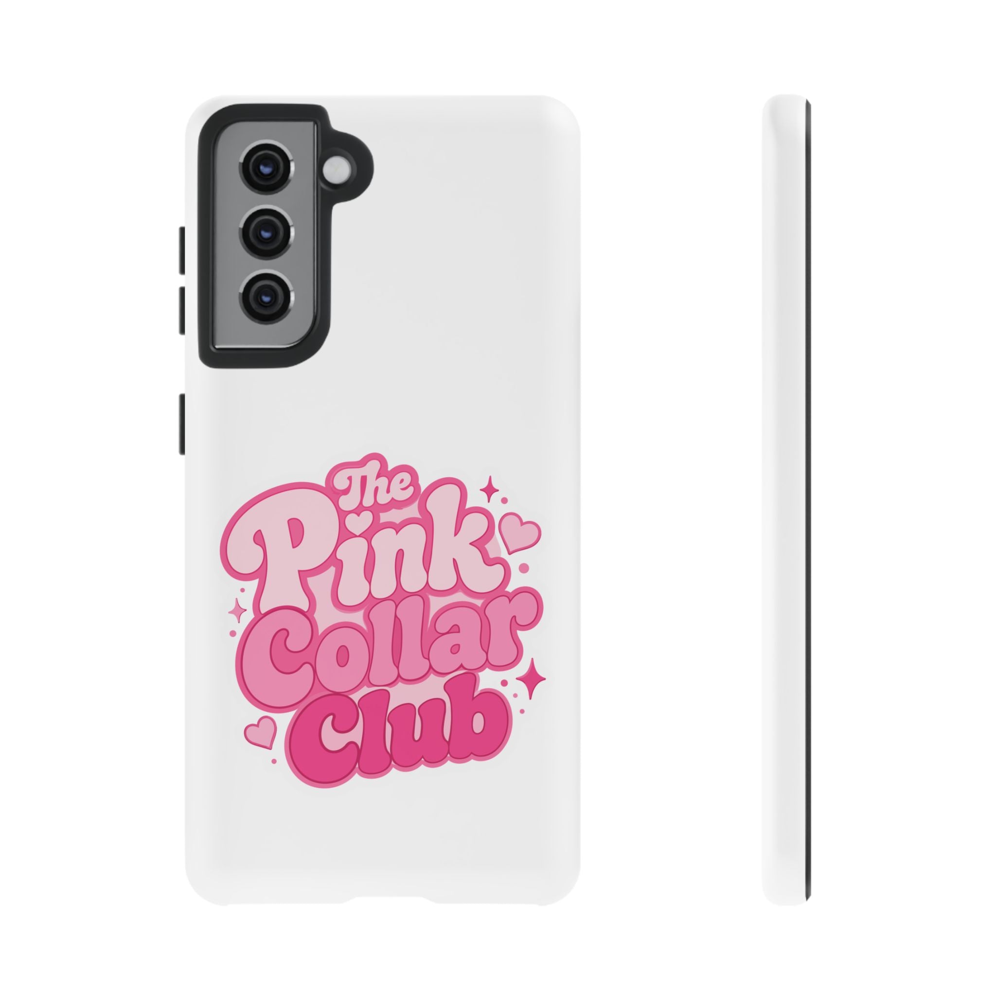 The Pink Collar Club Phone Case — Samsung Galaxy Cute Retro Pink Graphic Tough Case