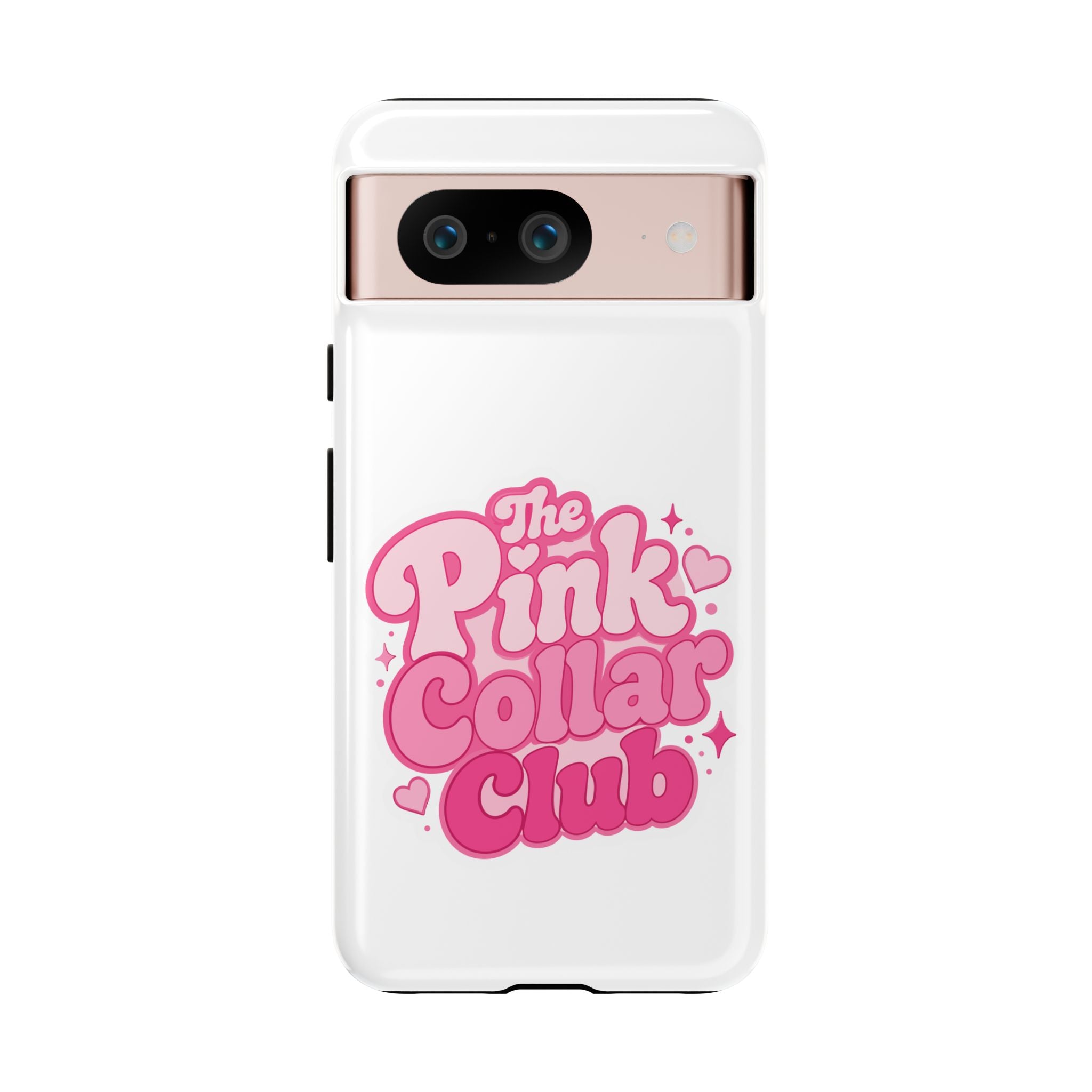 The Pink Collar Club Phone Case — Google Pixel Cute Retro Pink Graphic Tough Case