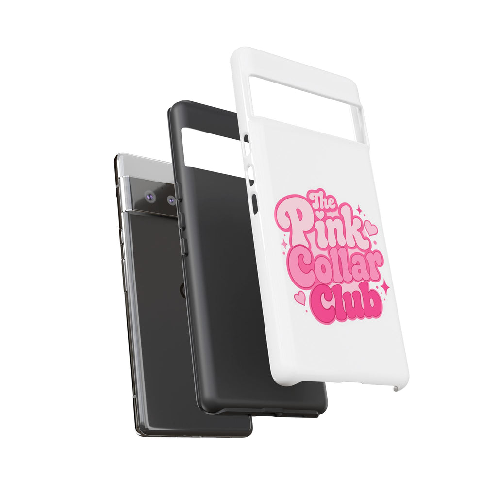 The Pink Collar Club Phone Case — Google Pixel Cute Retro Pink Graphic Tough Case