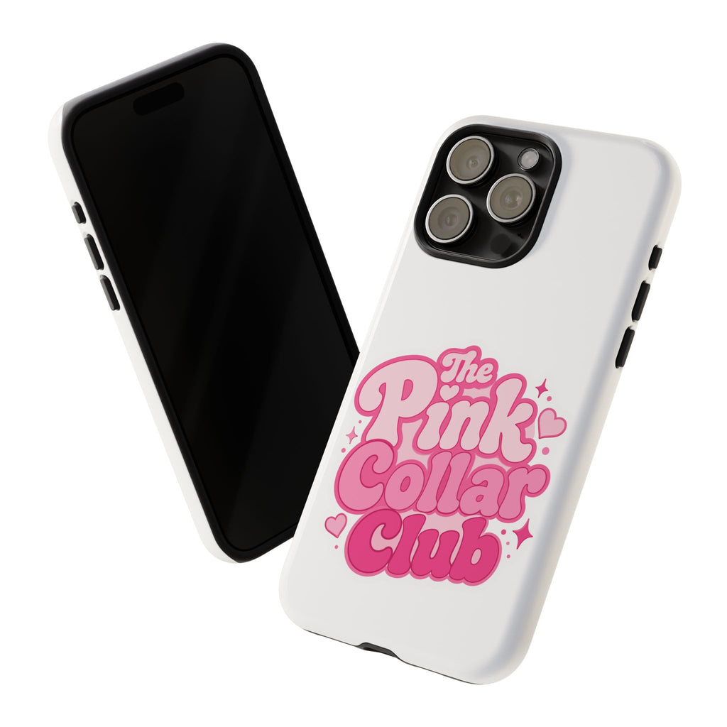 The Pink Collar Club Phone Case — iPhone Cute Retro Pink Graphic Tough Case