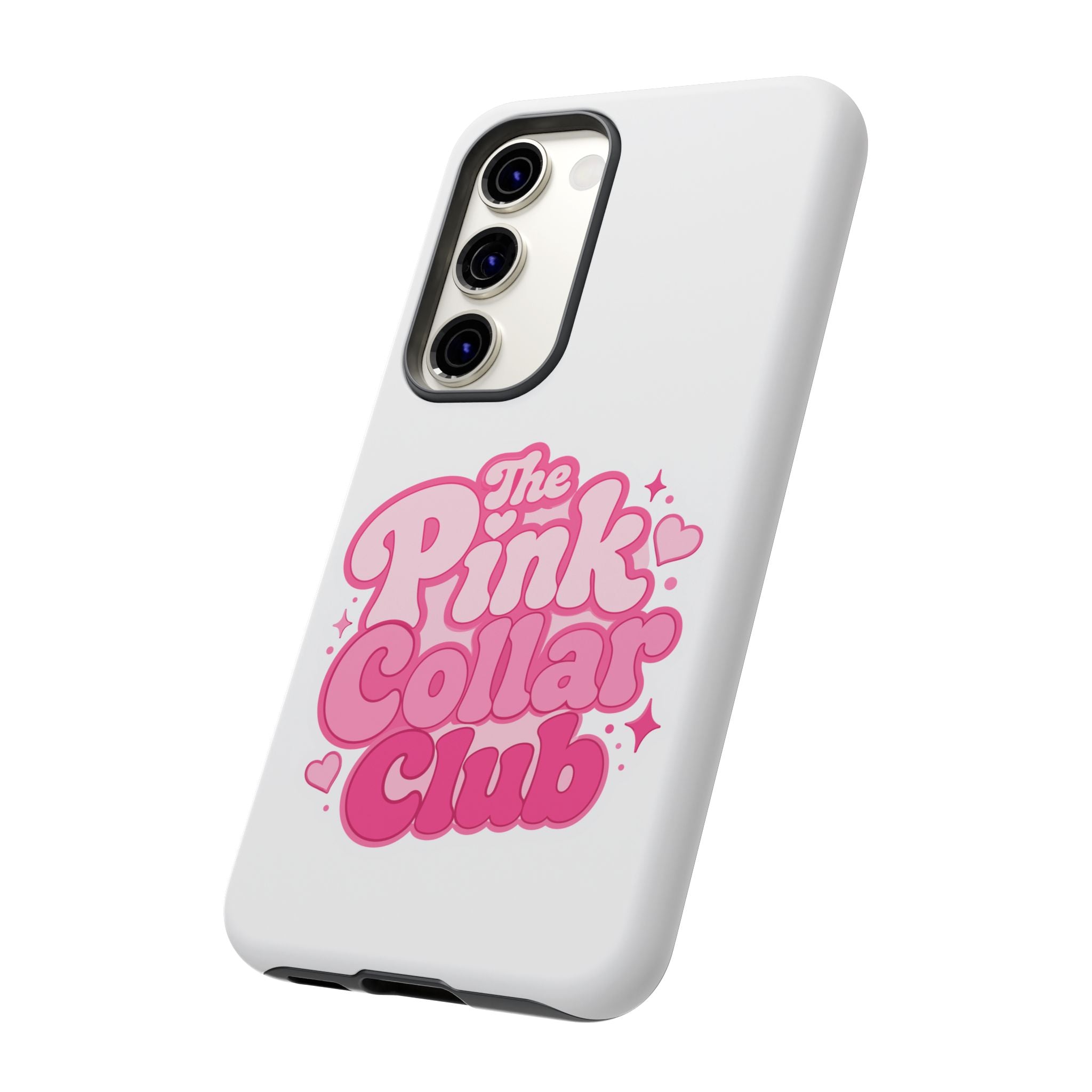 The Pink Collar Club Phone Case — Samsung Galaxy Cute Retro Pink Graphic Tough Case