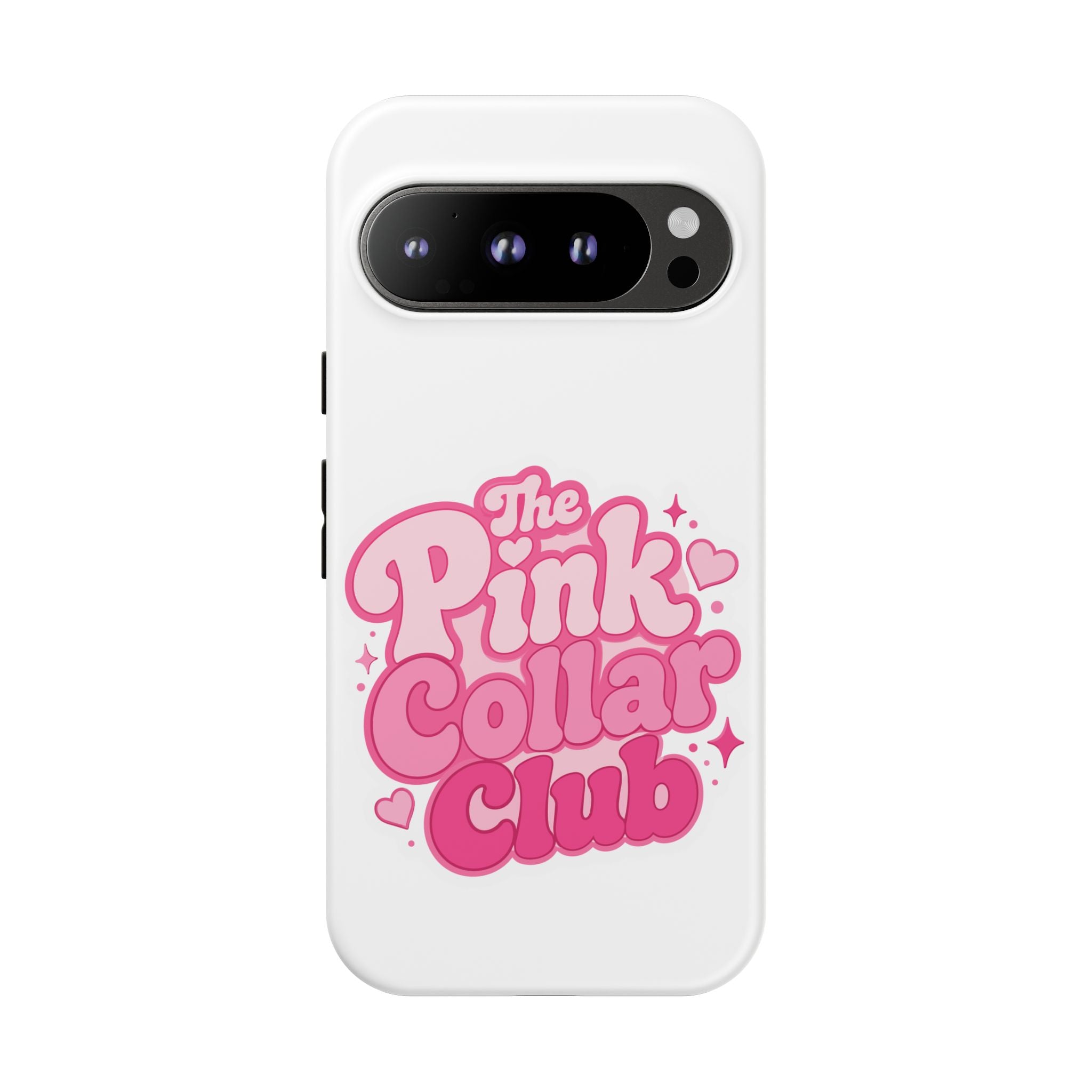 The Pink Collar Club Phone Case — Google Pixel Cute Retro Pink Graphic Tough Case