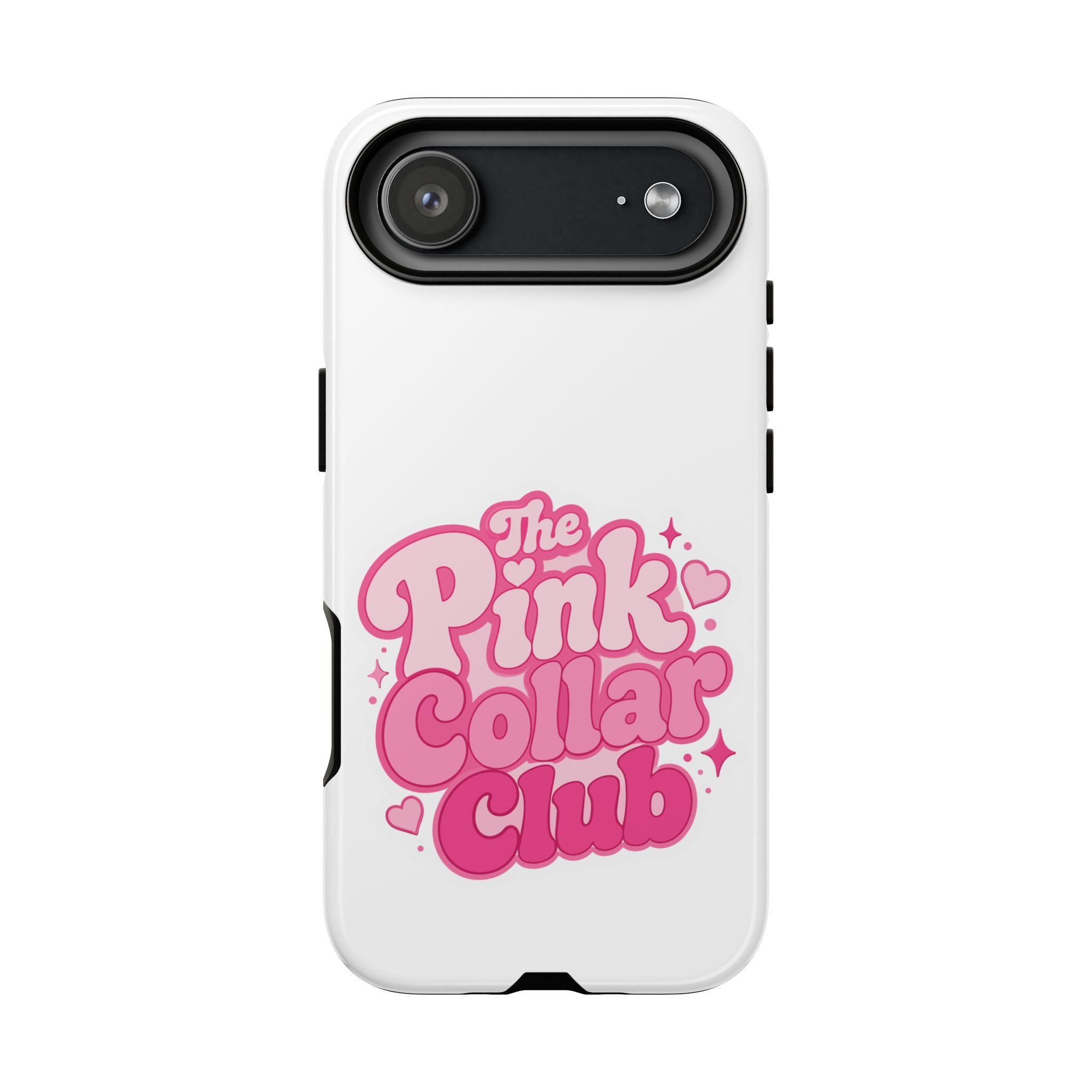 The Pink Collar Club Phone Case — iPhone Cute Retro Pink Graphic Tough Case