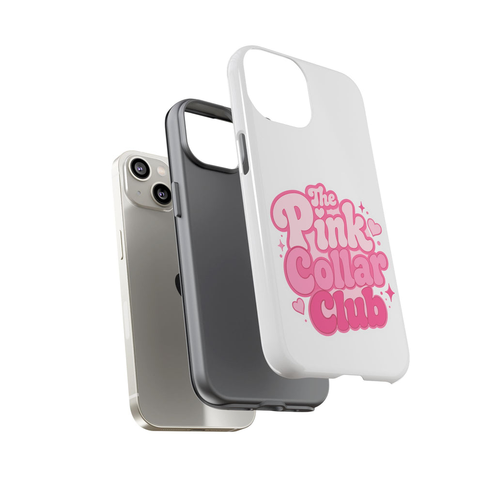 The Pink Collar Club Phone Case — iPhone Cute Retro Pink Graphic Tough Case