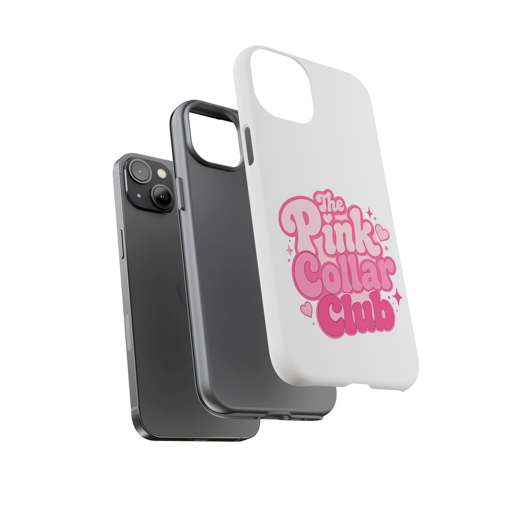 The Pink Collar Club Phone Case — iPhone Cute Retro Pink Graphic Tough Case