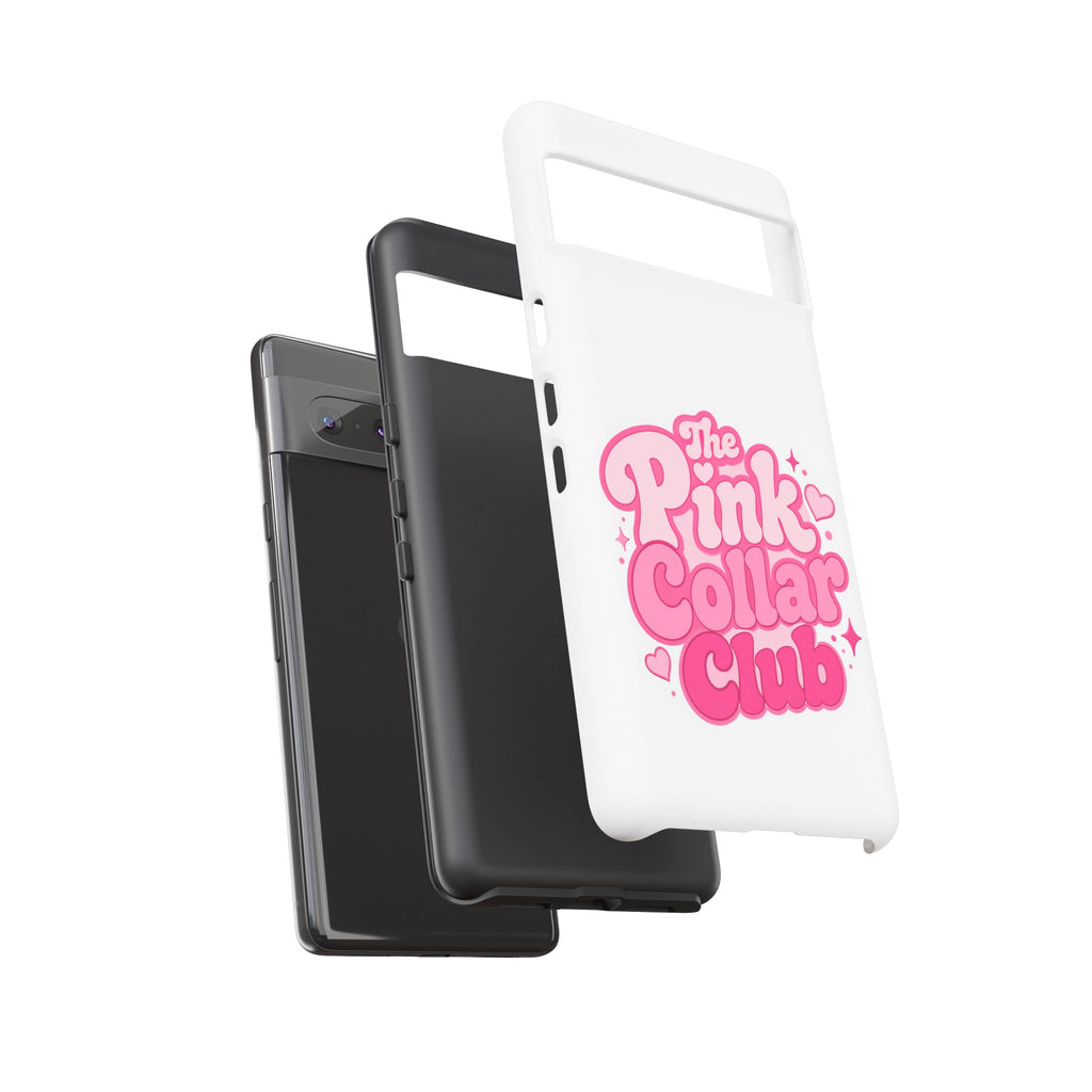 The Pink Collar Club Phone Case — Google Pixel Cute Retro Pink Graphic Tough Case