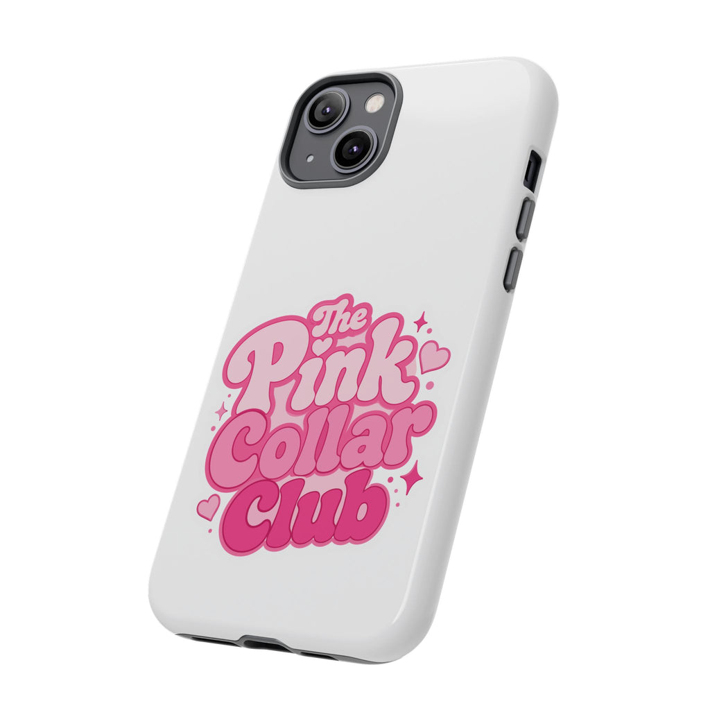 The Pink Collar Club Phone Case — iPhone Cute Retro Pink Graphic Tough Case