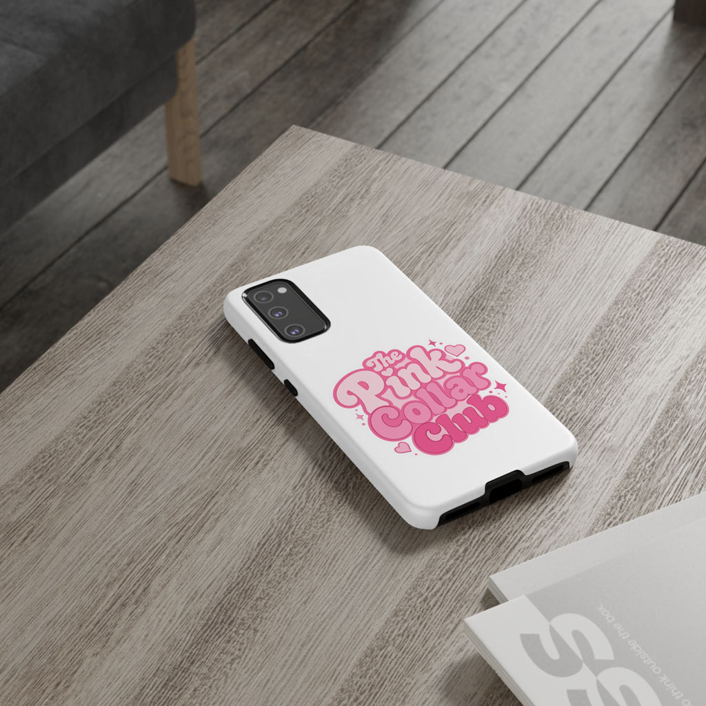 The Pink Collar Club Phone Case — Samsung Galaxy Cute Retro Pink Graphic Tough Case