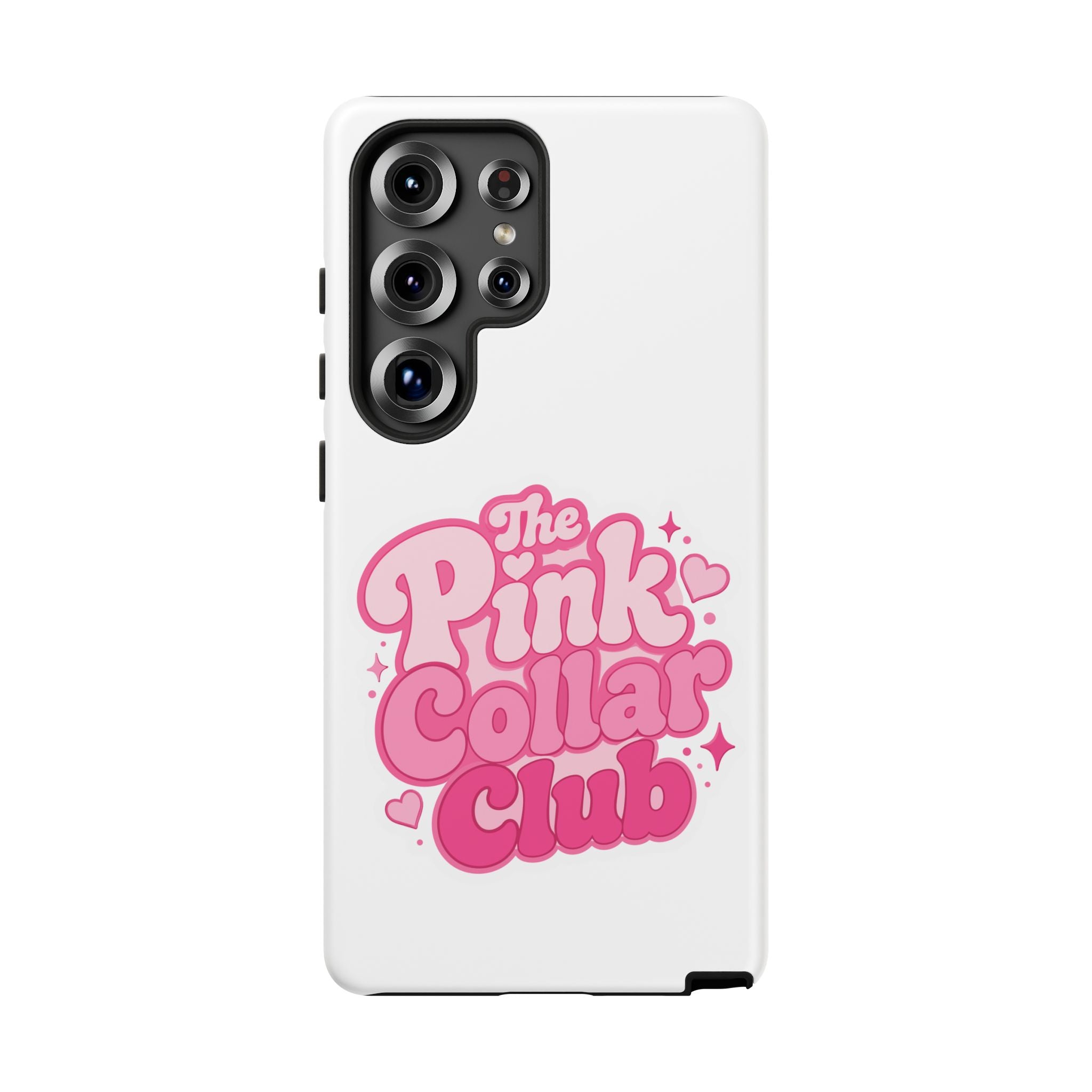 The Pink Collar Club Phone Case — Samsung Galaxy Cute Retro Pink Graphic Tough Case