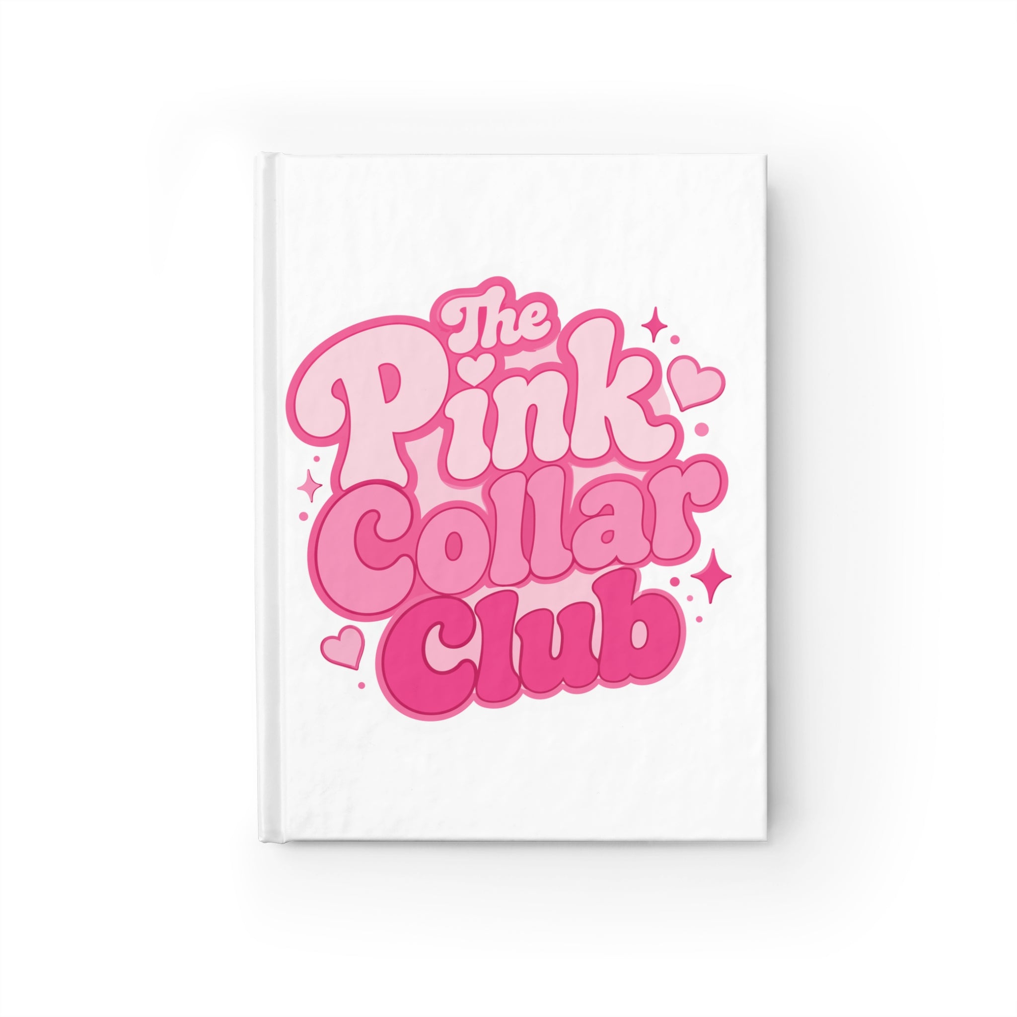 The Pink Collar Club Ruled Journal — Cute Retro Notebook for Notes & Gifts
