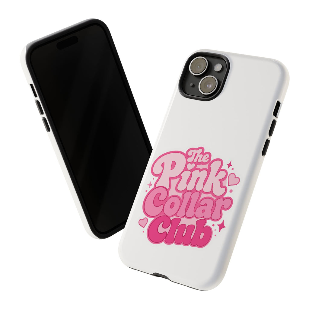 The Pink Collar Club Phone Case — iPhone Cute Retro Pink Graphic Tough Case
