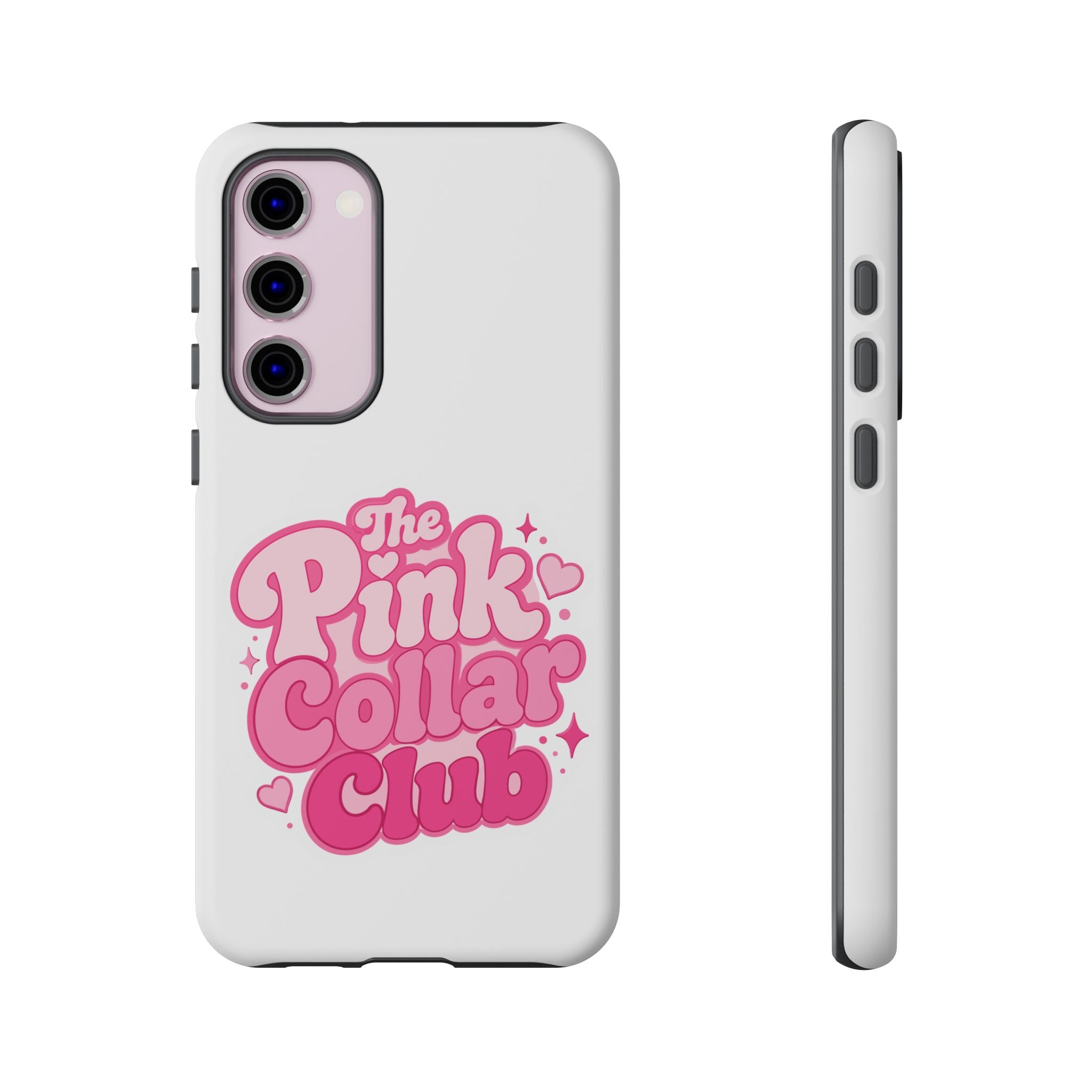 The Pink Collar Club Phone Case — Samsung Galaxy Cute Retro Pink Graphic Tough Case