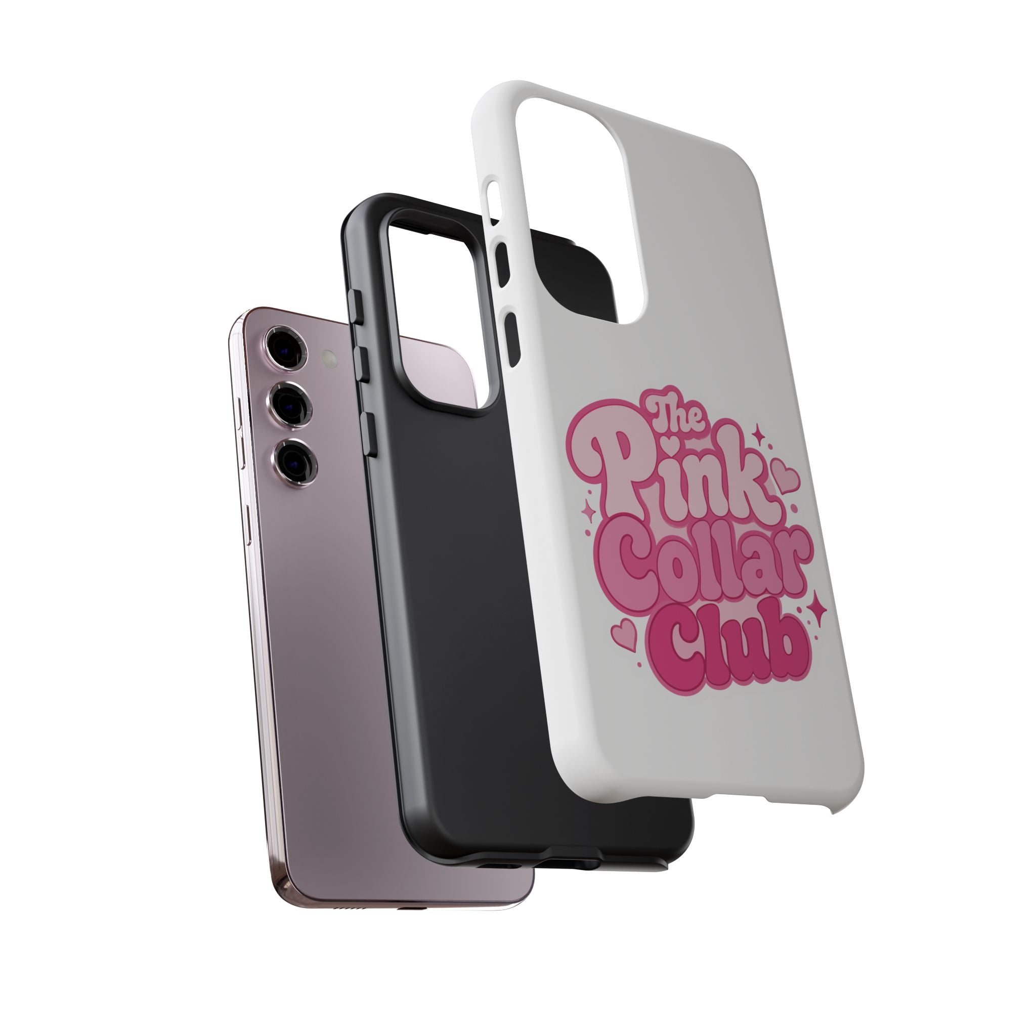 The Pink Collar Club Phone Case — Samsung Galaxy Cute Retro Pink Graphic Tough Case