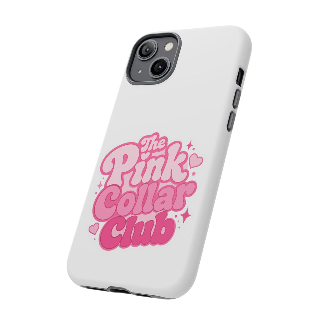 The Pink Collar Club Phone Case — iPhone Cute Retro Pink Graphic Tough Case