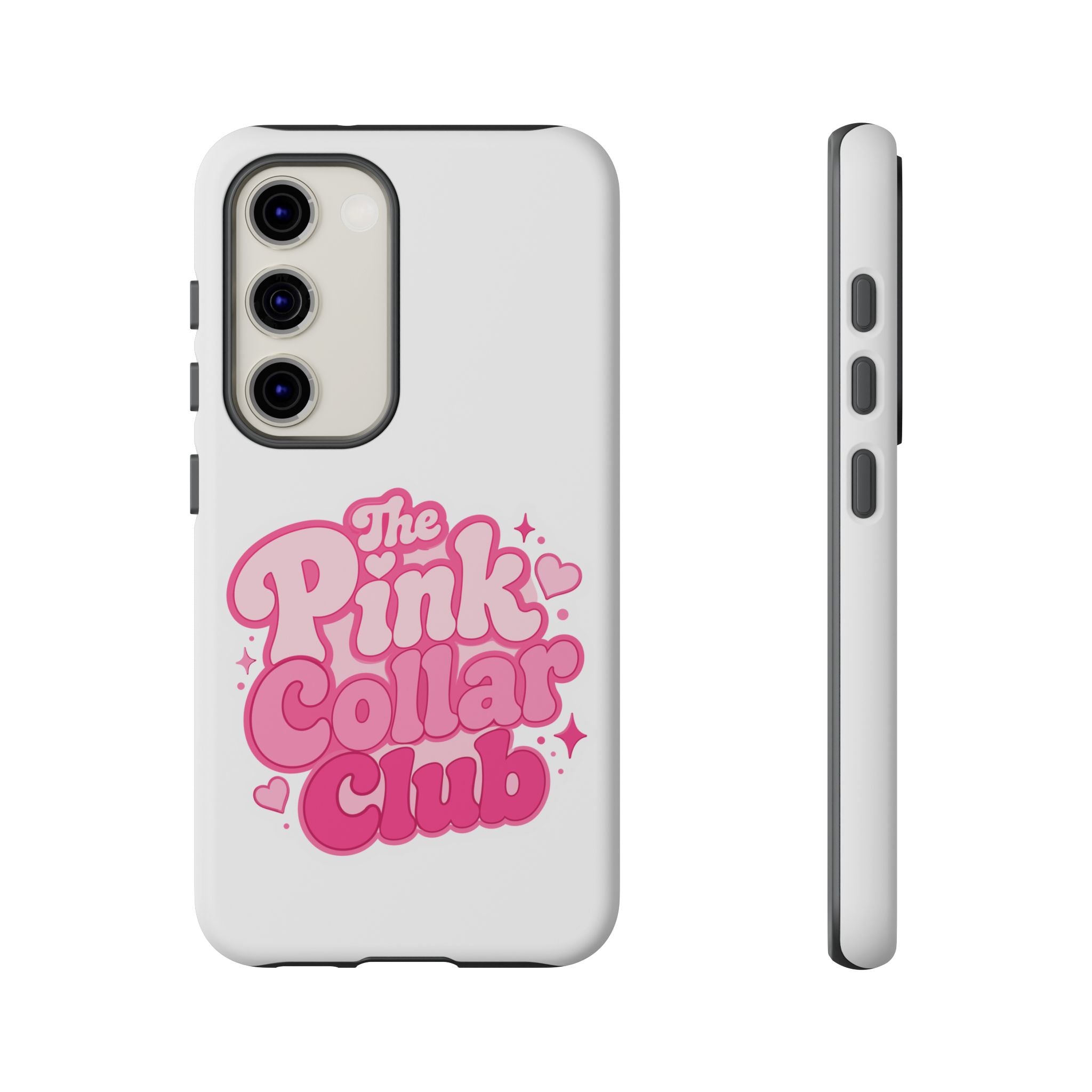The Pink Collar Club Phone Case — Samsung Galaxy Cute Retro Pink Graphic Tough Case