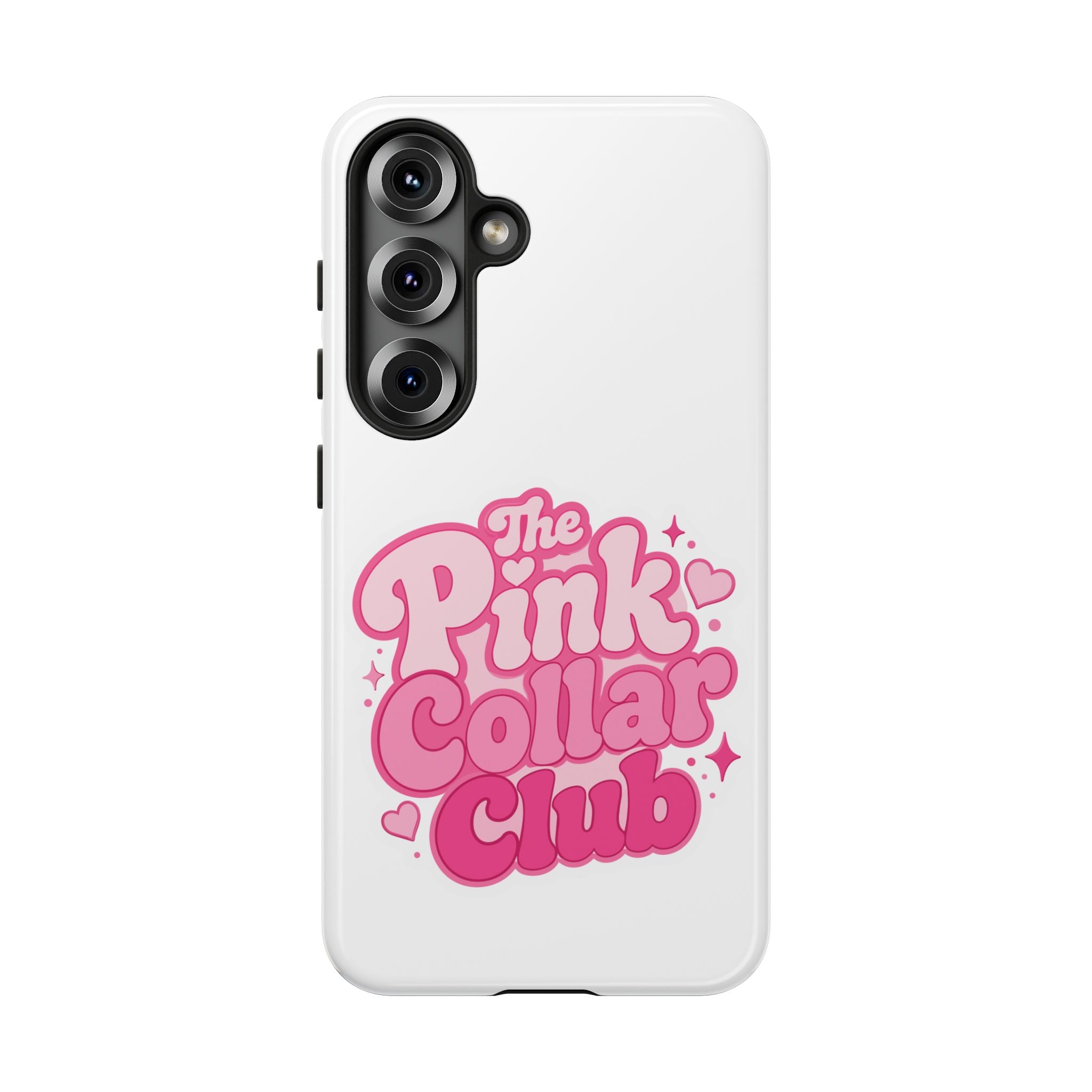 The Pink Collar Club Phone Case — Samsung Galaxy Cute Retro Pink Graphic Tough Case