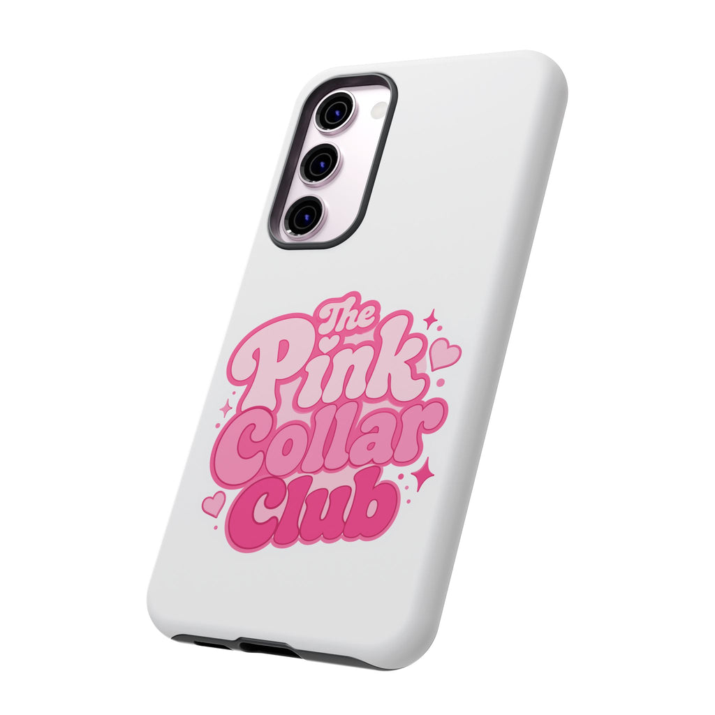 The Pink Collar Club Phone Case — Samsung Galaxy Cute Retro Pink Graphic Tough Case