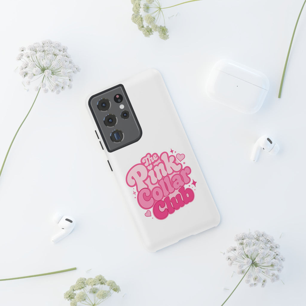 The Pink Collar Club Phone Case — Samsung Galaxy Cute Retro Pink Graphic Tough Case